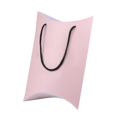 China Recyclable Paper Box Recycled Materials Wig To Carry Box Pillow Shape Paper Boxes for sale