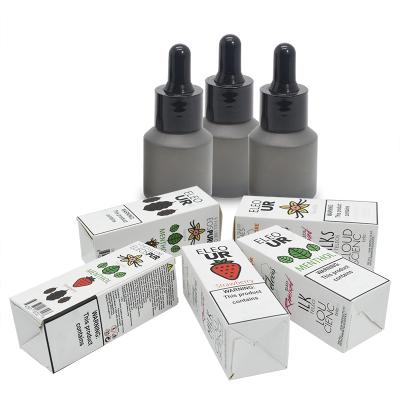 China Wholesale Custom Boston Tincture Recyclable 10ml Recyclable E Liquid 15ml Vial Drop Bottle Packaging Box for sale