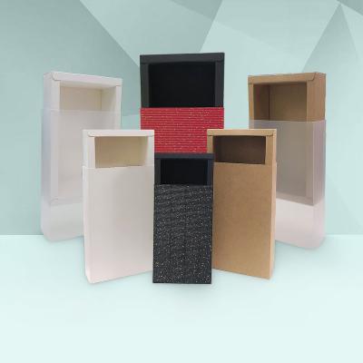 China Small Recyclable Brown Red Black Soap Recycled Kraft Paper Drawer Cartons Folding Paper Box Packaging for sale