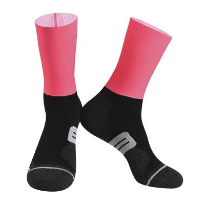 China QUICK DRY Sublimation Printed Logo Aero Tube Running Socks Recycling Socks for sale