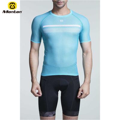 China Antibacterial Comfortable Customized Mash Sport T-shirt Base Layer With Private Label for sale