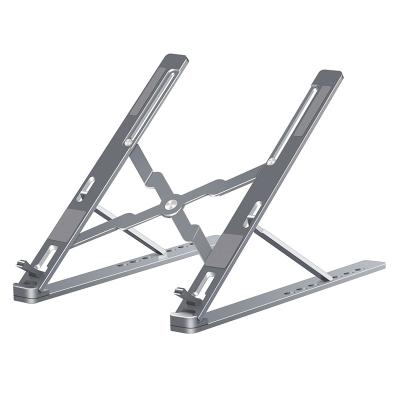 China 2021 7 Tier Adjust 2021 Height 7 Alumunim Aluminum Ergonomic Notebook Laptop Stand Holder (Good Quality) for sale