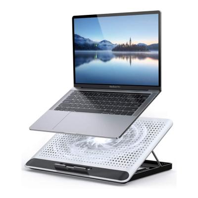 China Aluminum+ABS Amazon Laptop Table Stand Cooler Desktop Aluminum Laptop Cooling Pad For 10-15.6 Laptop for sale