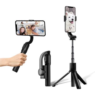 China Fold H5 Amazon Gimbal Smartphone Selfie Stick Multifunctional Portable Handheld Cheap Mobile Stabilizer Anti-shake Video Stabilizer for sale