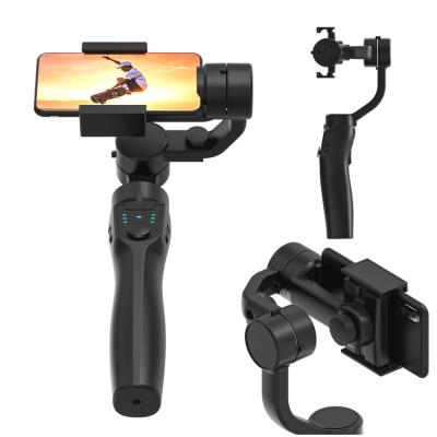 China 2021 Newest Hot Selling Mobile Phone Camera F8 Handheld Gimbal Stabilizer Triaxial Gimbal For Live Streaming Without App for sale