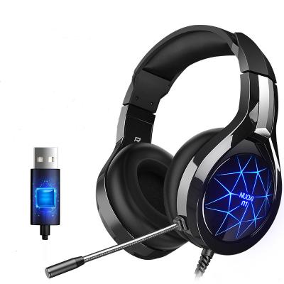 China LED Digital Display Gaming Headphones 2021New Arrival Earphone Game For PC for sale