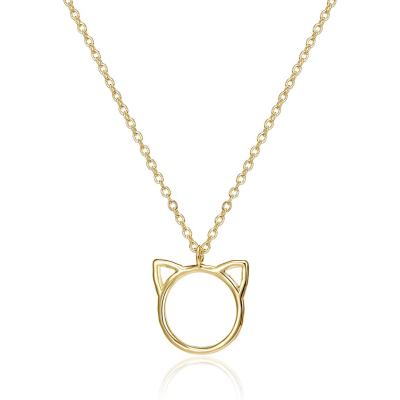 China FASHIONABLE Delicacy Handmade Cute Tiny Lucky Animal Cat Necklace Pendant Jewelry Gift for Women for sale