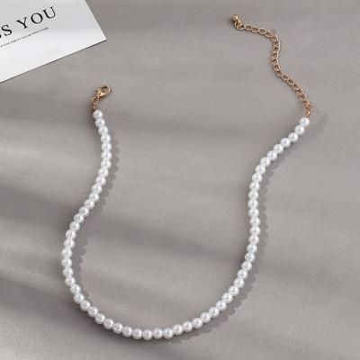 China Cute Women Fashion Tasty Adjustable Simulated Shell Pearl Beads Necklace Strand Jewelry Gift for sale