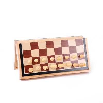 China International Travel Chess Board Travel Chess Staunton Board Set Luxury Schach Portable Luxury Eco-friendly Strategy Material International Wooden Magnetic Box for sale