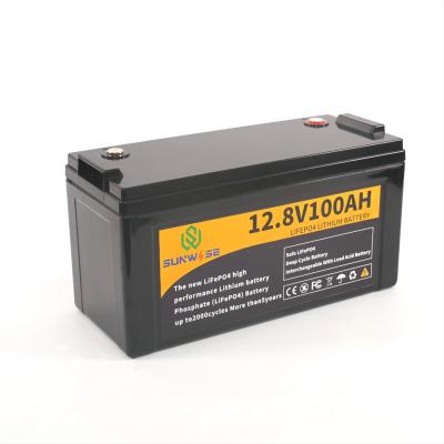 China OEM ODM lifepo4 12v 100ah lithium ion battery for solar systems lifepo4 battery pack 406*173*236 mm for sale