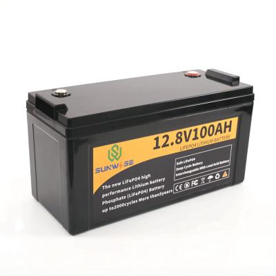 China Deep Cycle Lithium Iron LiFePO4 System Solar Power Battery 12V 100Ah 230Ah 406*173*236 mm for sale