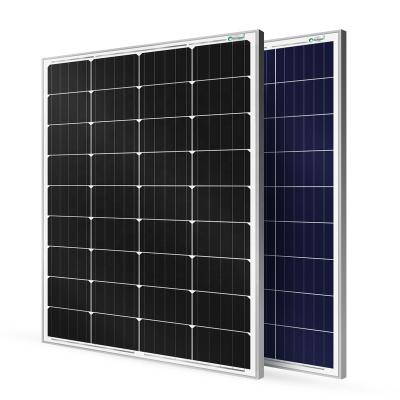 China Solar Module Price 10W 20W 25W 30W 40W 50W 60W 70W 80W 90W 5BB Mono Monocrystalline Solar Panel 12V 1000*665*30mm for sale