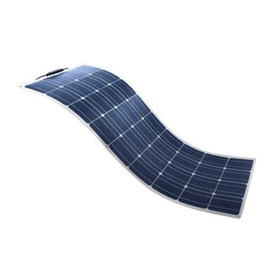 China Flexible Monocrystalline 12V 18V 36V 100 150 200 250 300W Watt Earche Photovoltaic Panels Flexible Solar Power Panel 125mmx125mm for sale