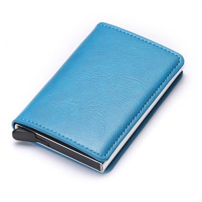 China Fashion Aluminum Carbon Fiber Card Holder Slim Short Card Holder RFID Blocking Credit Card Wallet Storing High Capacity for sale