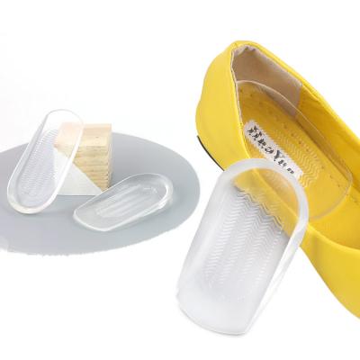 China Soft Elastic Silicone Gel Heel Pads For Heel Pain Gel Heel Cups Plantar Fasciitis Inserts Arch Support Insole for sale