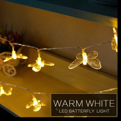 China LED String Light with Butterfly 8 Fashion Butterfly LED Fairy Lights Strip Party Room Garden Wedding Christmas Decorations Strings Curtain Light for sale