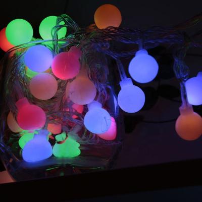 China BALL String Lights Hot Sale Outdoor Waterproof Battery Operated Small Multicolor Ball LED String Light For Wedding Decoration Led Light Ball for sale