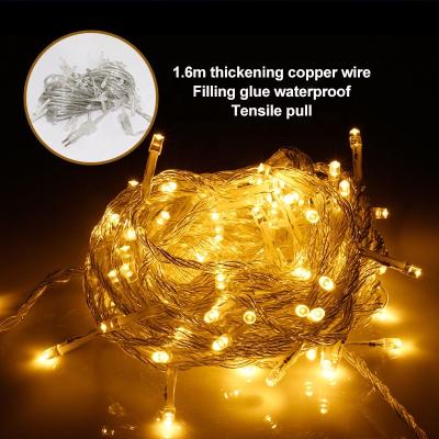 China Outdoor Christmas Wedding Party Decorations LED Garland String Lights 110V 2200V Holiday String Lights Factory Direct Sale for sale