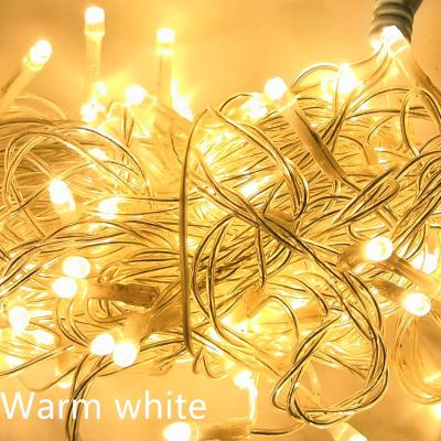 China Christmas Light Holiday Connect 50M Male and Female Outdoor Waterploof Holiday Decoration LED Christmas Lights 100 Plug String for sale