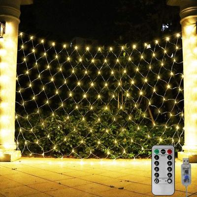 China Factory Wholesale 2x2m/3x2m/6x4m Mesh String Xmas Party Wedding Christmas Net Lights Outdoor Decoration Holiday Lighting for sale