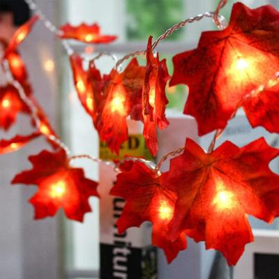 China High Quality Garland Battery Operated Fairy Garland Waterproof And Energy Saving Maple Leaf For Holiday Party Home Decoration Led String Light for sale