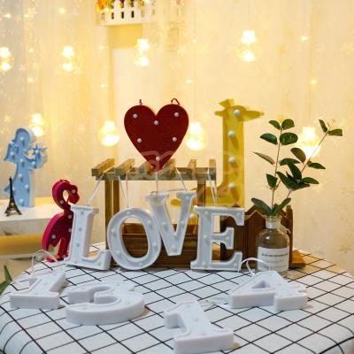 China Letter Light Love Letter A Number Marquee Light 3D Led Letter Logo Night Light Bar Hotel Wedding Holiday Outdoor Decoration Led Letter Light for sale