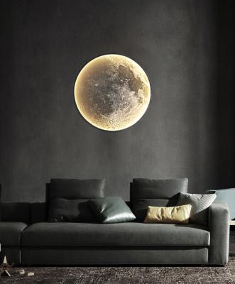 China Lighting Functions Cube Led Wall Lamp White Artistic Minimalist Moon Sconce Ip65 Waterproof Wall Lamp for sale