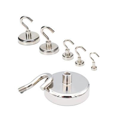 China Industrial Magnet Neodymium Permanent Magnet Hang Ring Super Strong Swivel Hooks Practical Lifting Magnetic for sale