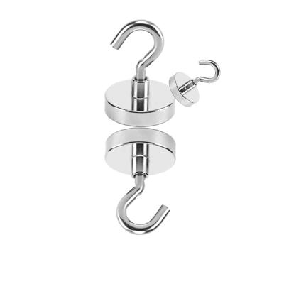 China Industrial Magnet Magnetic Hooks Operate Hook Magnet Holder Neodymium Rare Earth Magnet Strong Material Magnetic Hooks for sale