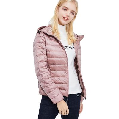 China Windproo Ladies Nylon Jacket Plus Size Fashion Tortoise Warm Windproof Neck Down Jacket for sale