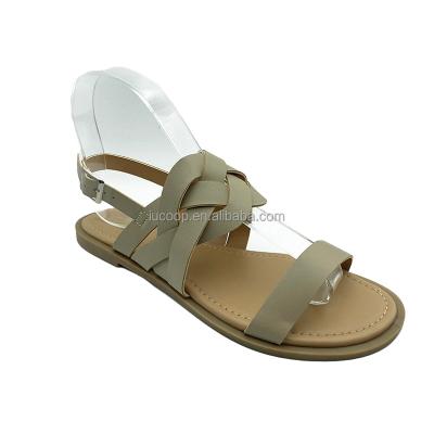 China LOW MOQ Ladies Fashion Low Price OEM Trend Fashion Flat Bottom Summer Sandals For Women Sandals With Nice Straps for sale