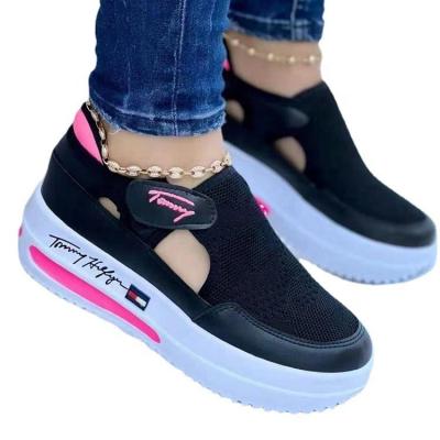 China New Fashion Trend Sports Shoes Female Commuter Fashion Running Shoes For Women Sports Shoes Breathable Sneakers With Wedge for sale