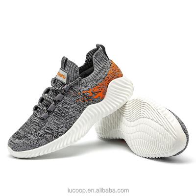 China Cushioning OEM/ODM Fashion Cemented Knitting Breathable Mens Womens Sports Shoes With Lightweight Flexible Bottom for sale