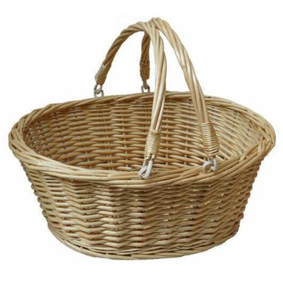 China Yanyi Arrange/Reserve Shopping Storage Wicker Basket With Folding Handles Cheap Wicker Basket With Handle for sale