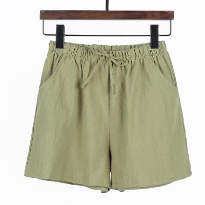 China Girls Big Size Home Flat Top Shorts Breathable Beach Wear Summer Crotch Cotton And Canvas Wholesale High Quality for sale