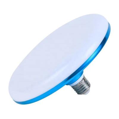 China Residential Bule Flying Saucer Raw Material Energy Saving E27 Lamps Energy Saving Factory Ufo Led Bulb Light for sale