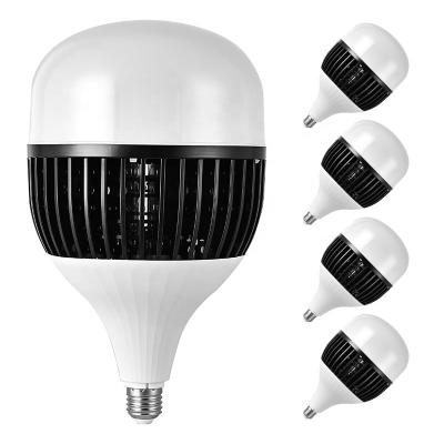 China Warehouse High Power Light Bulb Workshop Factory Lighting Led Energy Saving Fin Bulb B22/E27 50w 80w 100w 150w Home Light Bulbs for sale