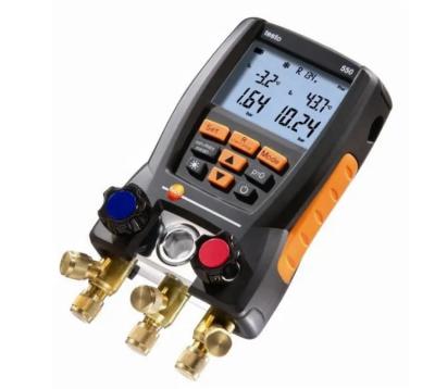 China Germany Testo 550 0563 1550 Electronic Refrigerant Manifold Kit With Bluetooths Meter Temperature Tester Digital Stand 7.87 x 4.29 x 2.48 in. /200 x 109 x 63 millimeters for sale