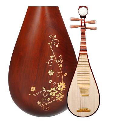 China Professional Xiangyun Super Yellow Headdress Sandalwood Aoshi Lehai Pipa Instrument Grade Performance Pipa Size 102CM for sale