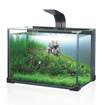 China Sustainable Aquariums For Fish Raising Glass Fish Tanks With Led Light for sale