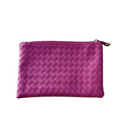 China Wholesale Luxury Waterproof Shockproof Dustproof Toiletry Bags PU Woven Bags Custom Logo Zipper Pouch Quilted Makeup Bag Cosmetic For Lady for sale