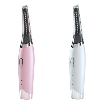 China 2022 New USB Rechargeable Makeup Electric Heated Eyelash Curler Digital Temperature Control Portable HEATING Beauty Instrument for sale