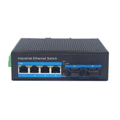 China Factory Supply 4-Ports 10/100 Dual Mode Fiber SC 20KM Ethernet Industrial Switch ZXR24F-S20 for sale