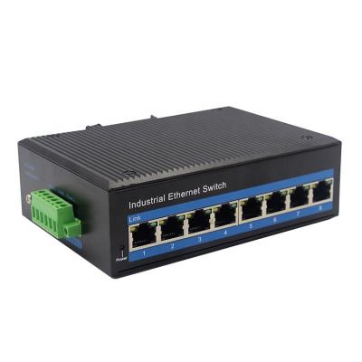 China High Demand POE Products 12-48V DC 8 Port Gigabit Fiber Switch for sale