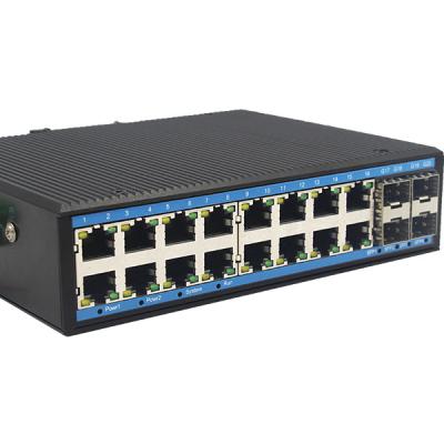 China Handy 20 port 10/100/1000Mbps 16 port poe industrial switches with 4sfp YH6416GS-SFP for sale