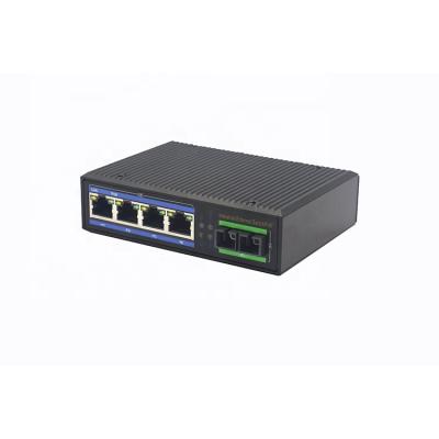 China High Performance Dual Power 100/1000Base-T PoE Uncontrollable Fast Ethernet to SFP Connector Fiber Media Converter Injector YHD14GP-SFP for sale