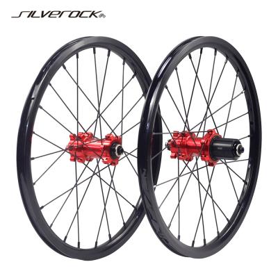 China Folding Bike SILVEROCK Alloy Wheels 305 16in 24H Disc Brake For Fnhon Burst K3 Plus Custom Folding Bike Bicycle Wheelset Bicycle Parts for sale