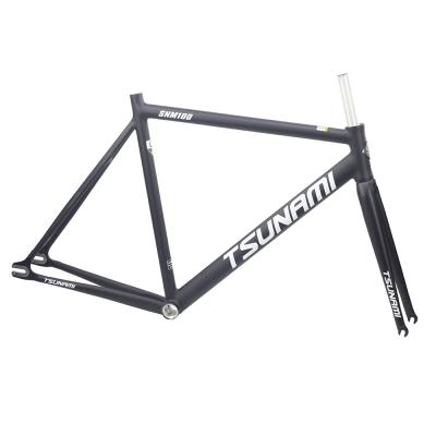 China Road Bikes 700c 49cm 52cm 55cm Fixed Track Aluminum Frame Fixed Track Fixie TSUNAMI Speed ​​Bicycle Frameset High Quality Bicycle Parts for sale