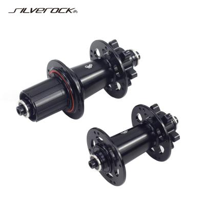 China SILVEROCK Aluminum CNC Bike Hub 100mm 135mm Jump Holes G2 16h Holes Disc Brake Sealed Support Noise MTB Minivelo Folding Bike Hubs for sale