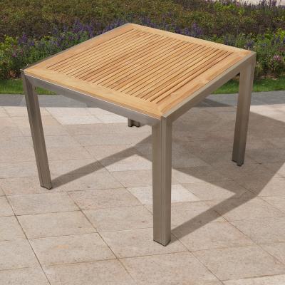 China Durable luxury solid wood outdoor dining table for sale